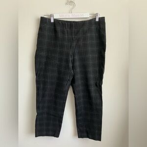 J. Jill Black Plaid Cropped Pants